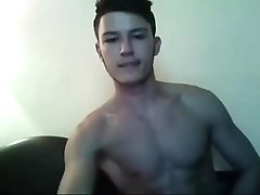Handsome sexy young stud cam fun - Visit and follow twitter @camhunter1069 for his cumshot