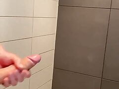 I'm cumming in the toilet of a mall