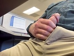 Cumming at the office…I hope I don’t get caught!