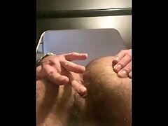 Latino stepbrother playing  hide and wank with his sugar daddy