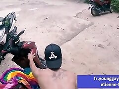 French Students Fuck At A Fork In The Road Somewhere In The Jungle