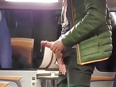 Young Twink Gets Horny In Train, Wank And Cum