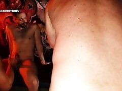 Aussie Group Sex with Loaded Pup