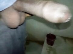 Indian Desi boy masturbate and cum in bathroom