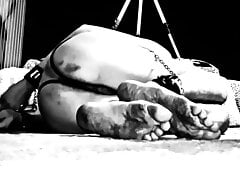 BDSM dirty slave in bondage Real slave 24 7
