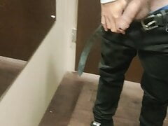 Taking my cock out in the fitting room
