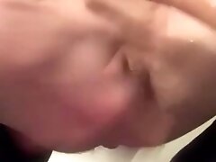 'Twink gets fucked by 16 inch dildo stomach bulge and cumshot'