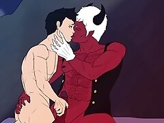 Yaoi, devil, uncensored hentai