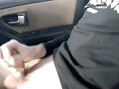Guy Jerking Off Dick In Taxi