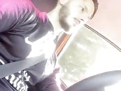 football kit lad wanks while driving - FIT AS FUCK