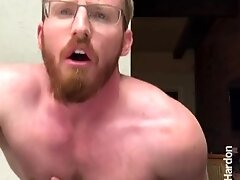 'Hands free ginger cum (stroke with quads)'