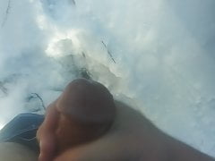 Moaning in the mountains masturbating