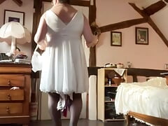 Outfit with a white dress for a night out