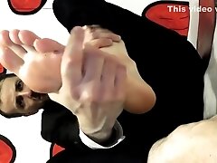 Suit Foot Fetish - Pov Close Up Businessman Rubbing His Big Gay Oily Feet And Toes Closeup And Oiled