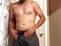 Latino showing off his big dick